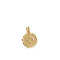 John Atencio Sagittarius Zodiac Medallion Pendant yellow gold medallion only