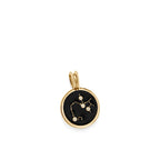 John Atencio Sagittarius Zodiac Medallion Pendant yellow gold medallion only reverse