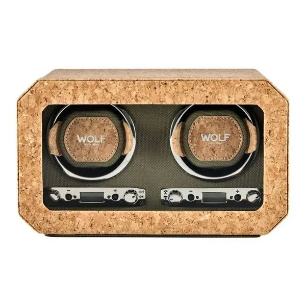 Wolf Cortica Cork Double Watch Winder