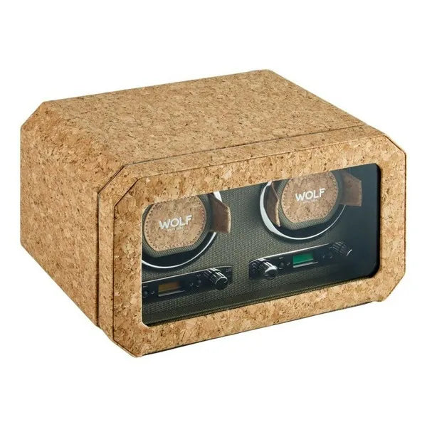 Wolf Cortica Cork Double Watch Winder