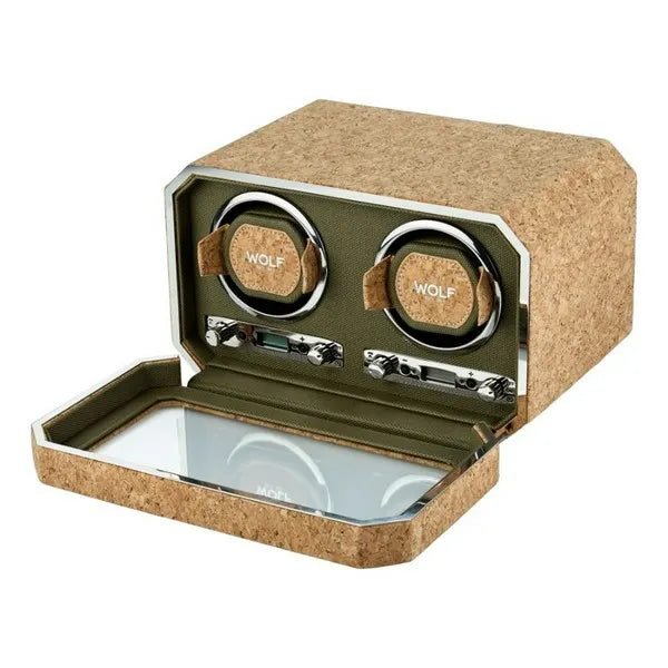 Wolf Cortica Cork Double Watch Winder