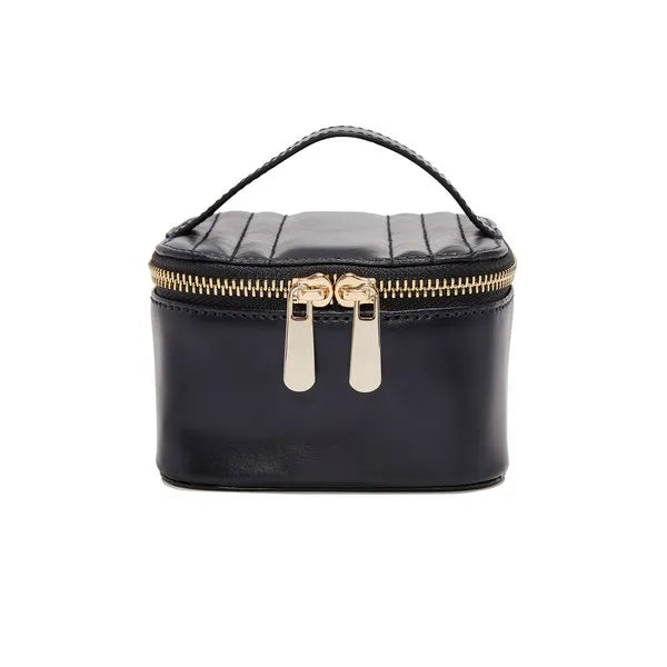 Maria Cube Zip Jewelry Case - Navy