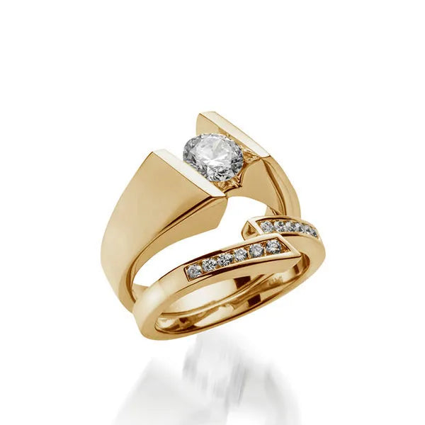 Techla Yellow Gold Engagement Ring