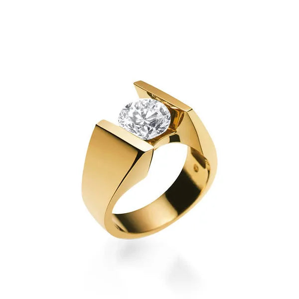 Techla Yellow Gold Engagement Ring