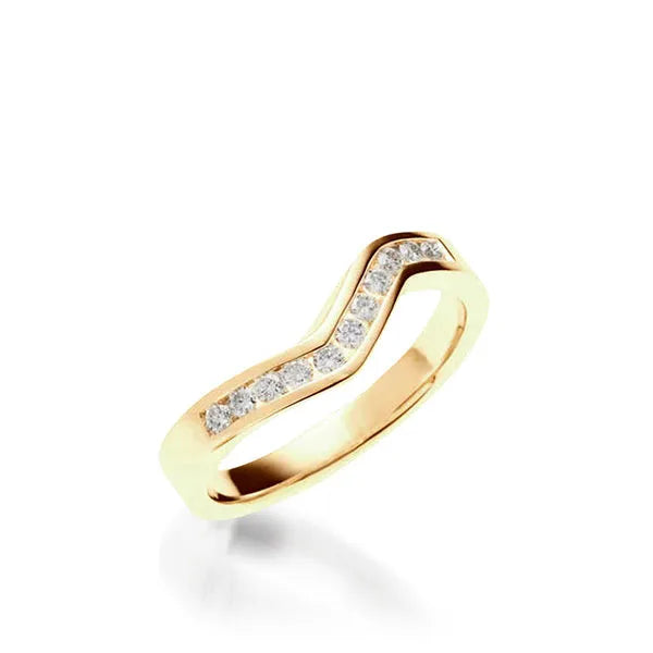 Intrinsic Princess Cut Yellow Gold Engagement Ring