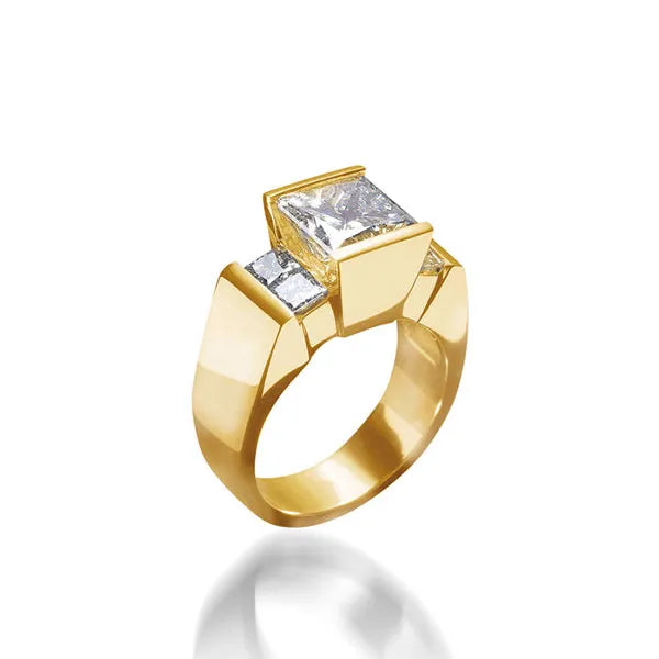 Ventana Yellow Gold Engagement Ring