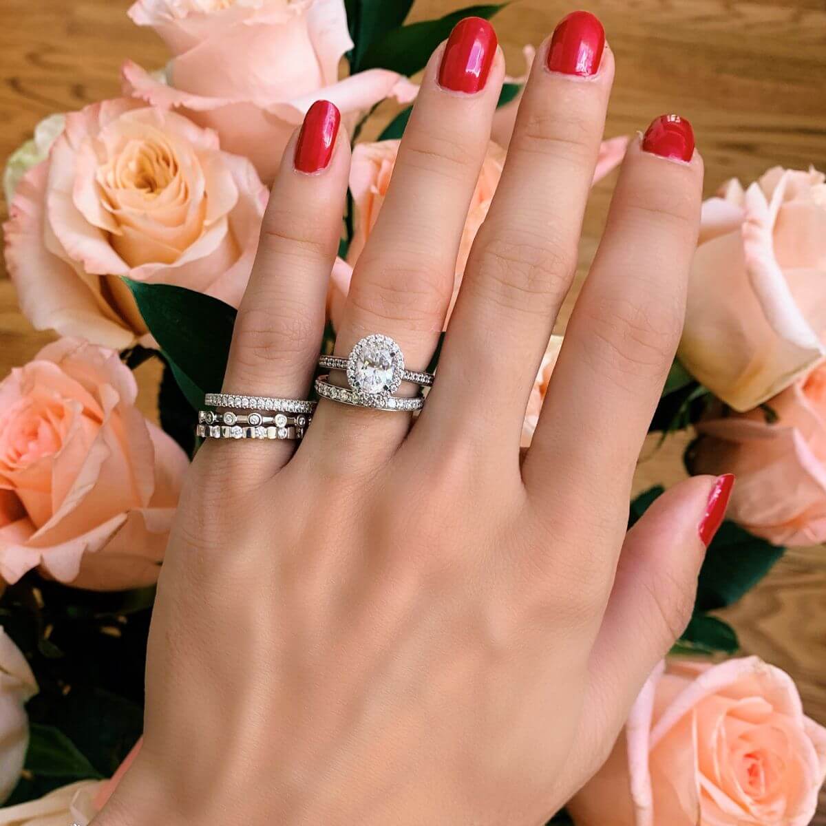 Essence Pave Diamond Wedding Band