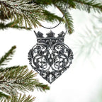 Baroque Crowned Heart Ornament
