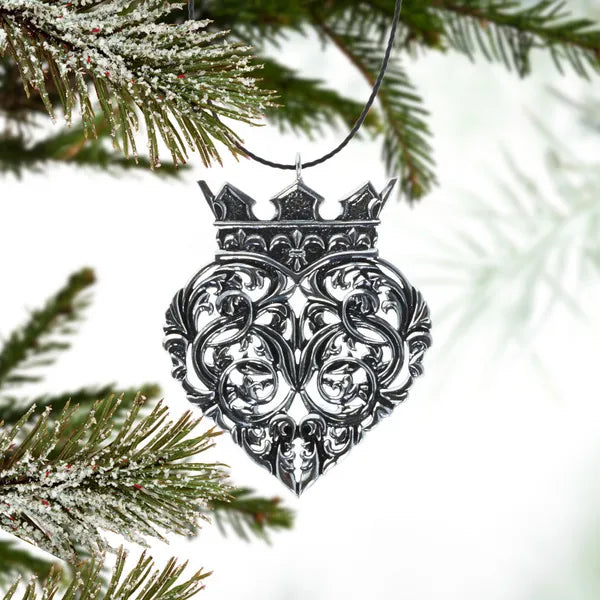 Baroque Crowned Heart Ornament