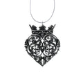 Baroque Crowned Heart Ornament