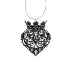 Baroque Crowned Heart Ornament