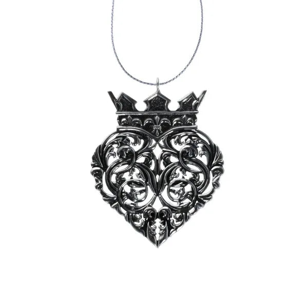 Baroque Crowned Heart Ornament
