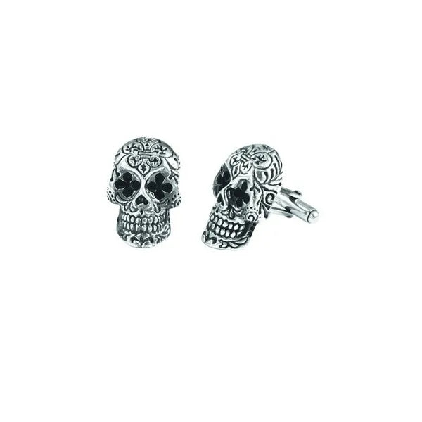 Day of the Dead Skull Cuff Links