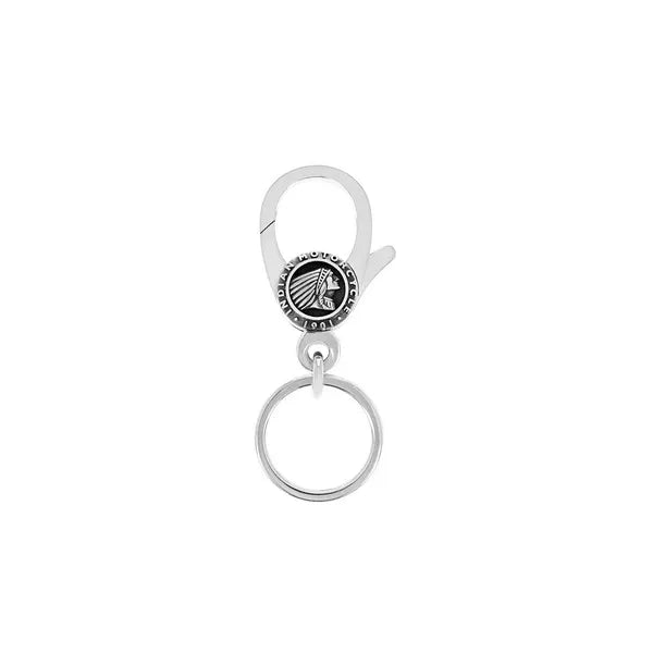 Key Fob W/ Silive Indian Headdress Logo Clip