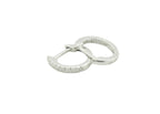 Perfect Love .05ct Diamond White Gold Huggies