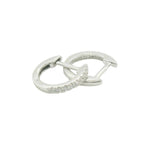 Perfect Love .05ct Diamond White Gold Huggies