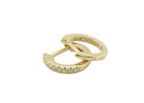 Perfect Love .05ct Diamond Gold Huggies
