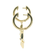 Perfect Love .07ct Diamond Gold Star Dangle Drops