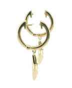 Perfect Love .07ct Diamond Gold Star Dangle Drops