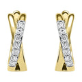 10Kt Yellow Gold Diamond 1/6Ctw Earring