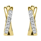 10Kt Yellow Gold Diamond 1/6Ctw Earring