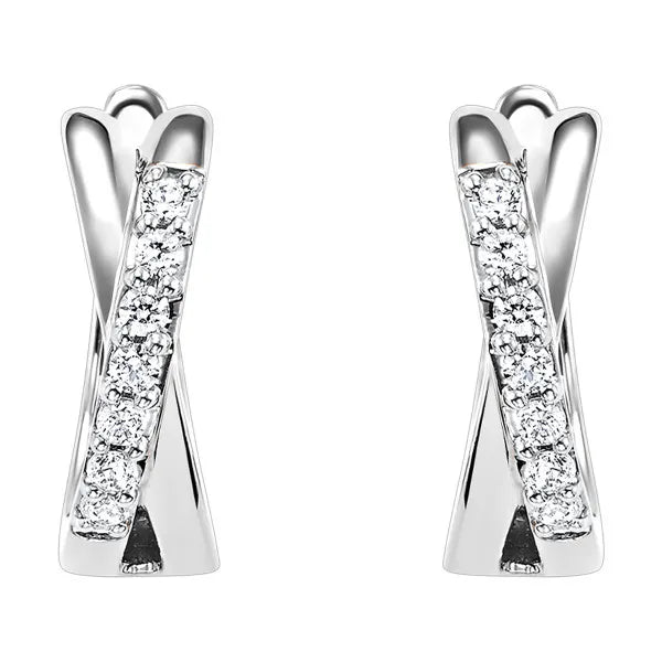 10Kt Yellow Gold Diamond 1/6Ctw Earring