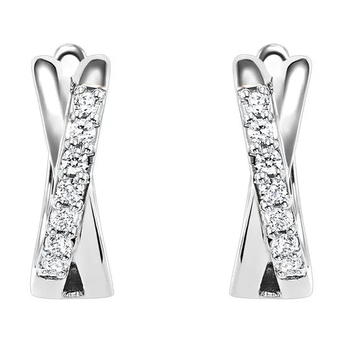10Kt Yellow Gold Diamond 1/6Ctw Earring