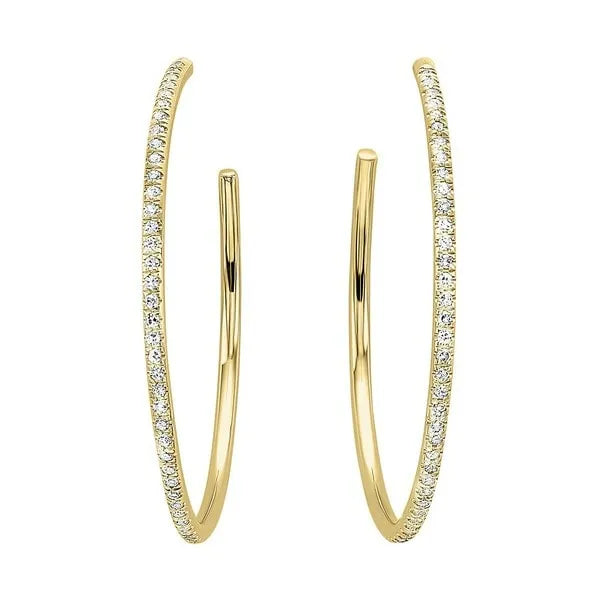 14Kt Yellow Gold Diamond 1/10Ctw Earring