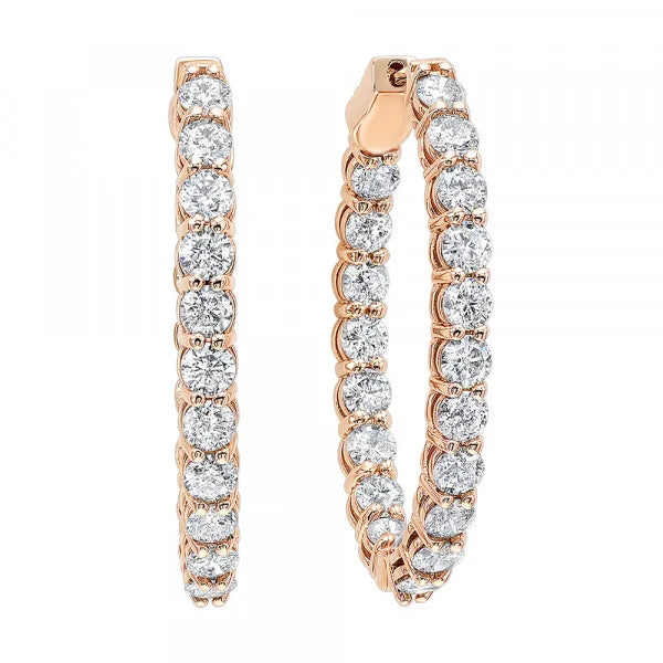 14Kt Yellow Gold Diamond 1Ctw Earring