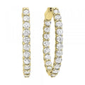 14Kt Yellow Gold Diamond 1Ctw Earring