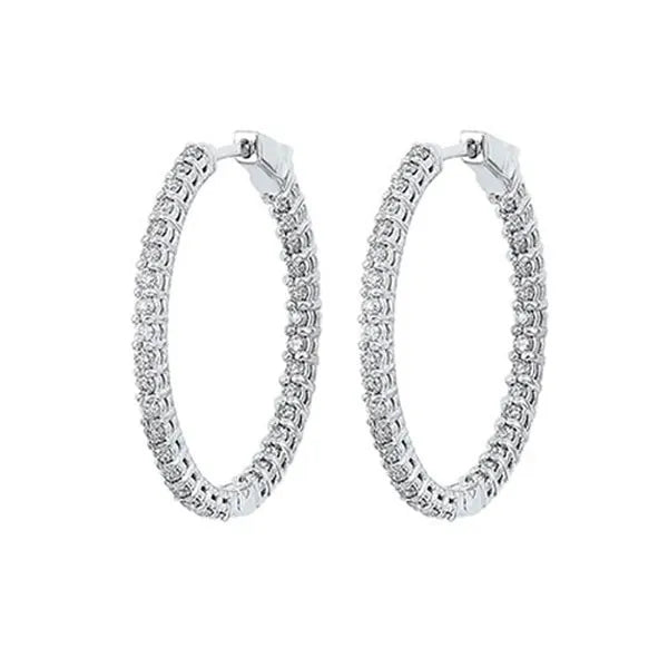 14Kt Yellow Gold Diamond 1Ctw Earring