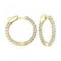 14Kt Yellow Gold Diamond 1Ctw Earring