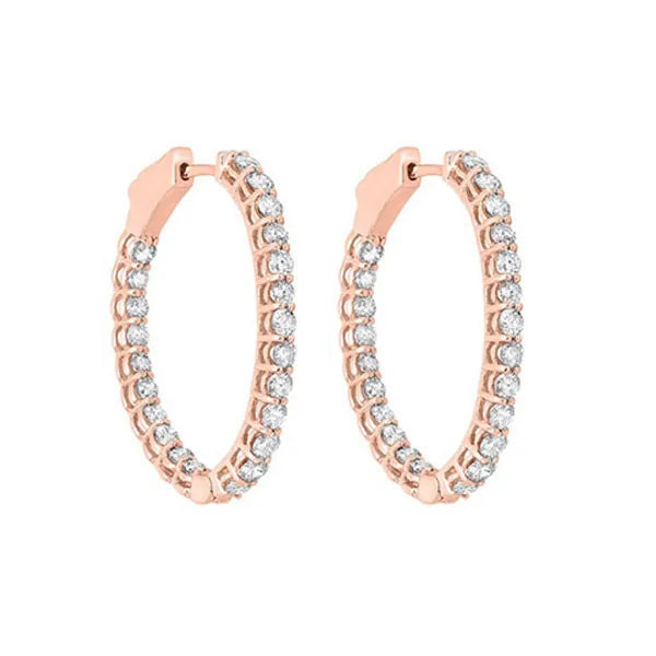 14Kt Yellow Gold Diamond 1Ctw Earring