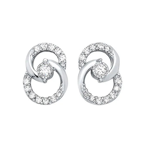 10Kt Yellow Gold Diamond 1/4Ctw Earring