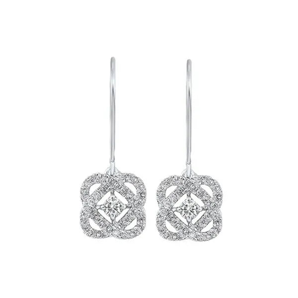 14Kt Yellow Gold Diamond 1/4Ctw Earring