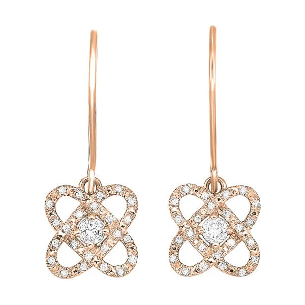 14Kt Yellow Gold Diamond 1/4Ctw Earring