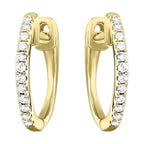 10Kt Yellow Gold Diamond 1/10Ctw Earring