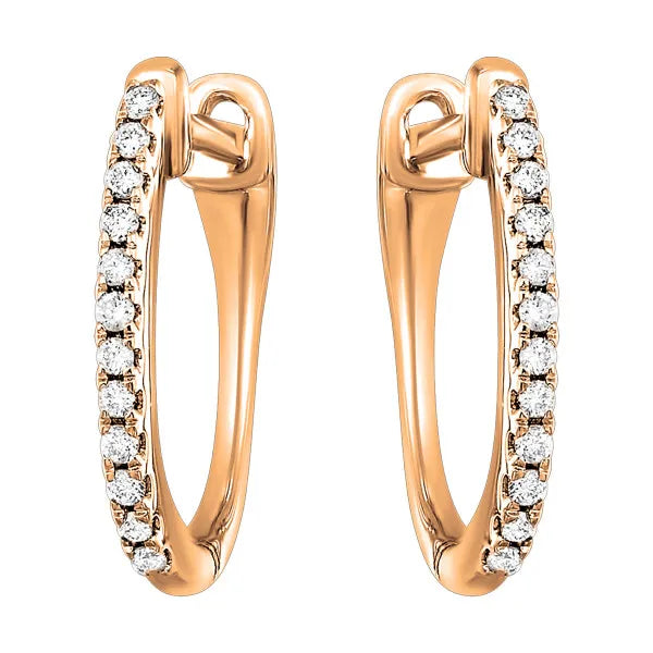 10Kt Yellow Gold Diamond 1/10Ctw Earring
