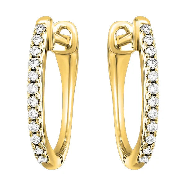 10Kt Yellow Gold Diamond 1/10Ctw Earring