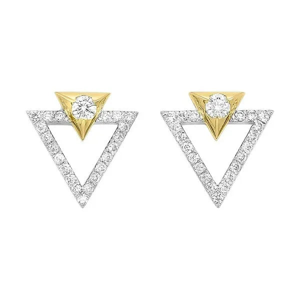 14Kt White Gold Diamond 1/2Ctw Earring