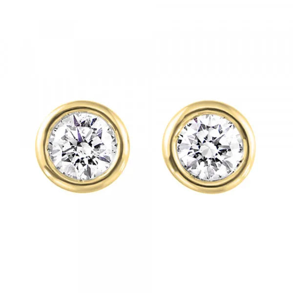 14Kt Yellow Gold Diamond 1/4Ctw Earring
