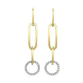 14Kt Yellow Gold Diamond 3/4Ctw Earring