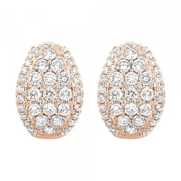 14Kt Yellow Gold Diamond 1 5/8Ctw Earring