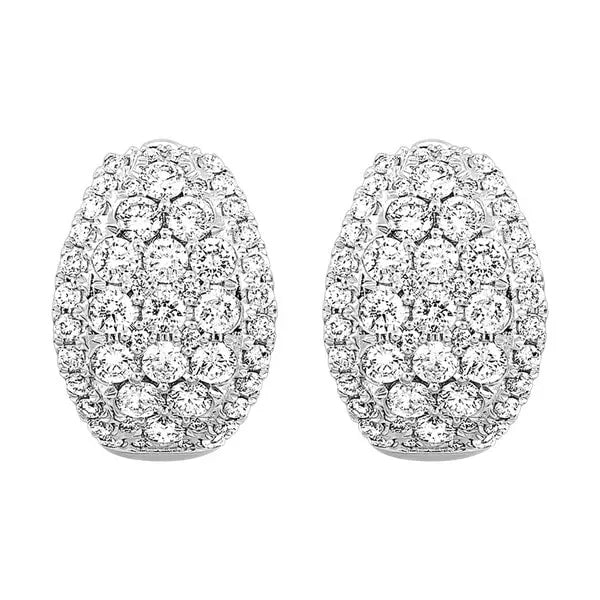14Kt Yellow Gold Diamond 1 5/8Ctw Earring