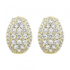 14Kt Yellow Gold Diamond 1 5/8Ctw Earring