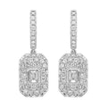 14Kt White Gold Diamond 1 1/2Ctw Earring
