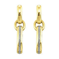 14Kt Yellow Gold Diamond 1/7Ctw Earring