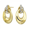 14K Yellow Gold Diamond 1/2Ctw Earrings