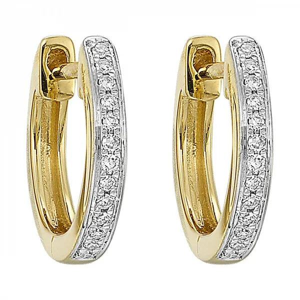 14Kt Yellow Gold DIA 1/20Ctw Earrings