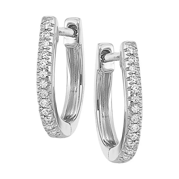 14Kt Yellow Gold Diamond 1/20Ctw Earrings